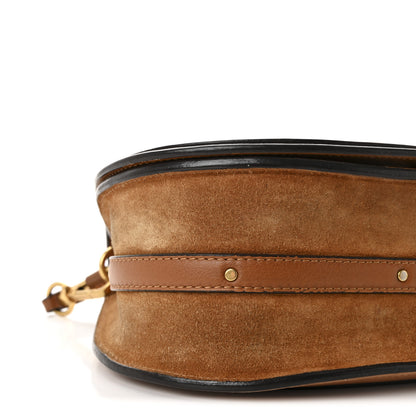 Chloe Calfskin Suede Medium Nile Bracelet Bag Caramel 8 of 9