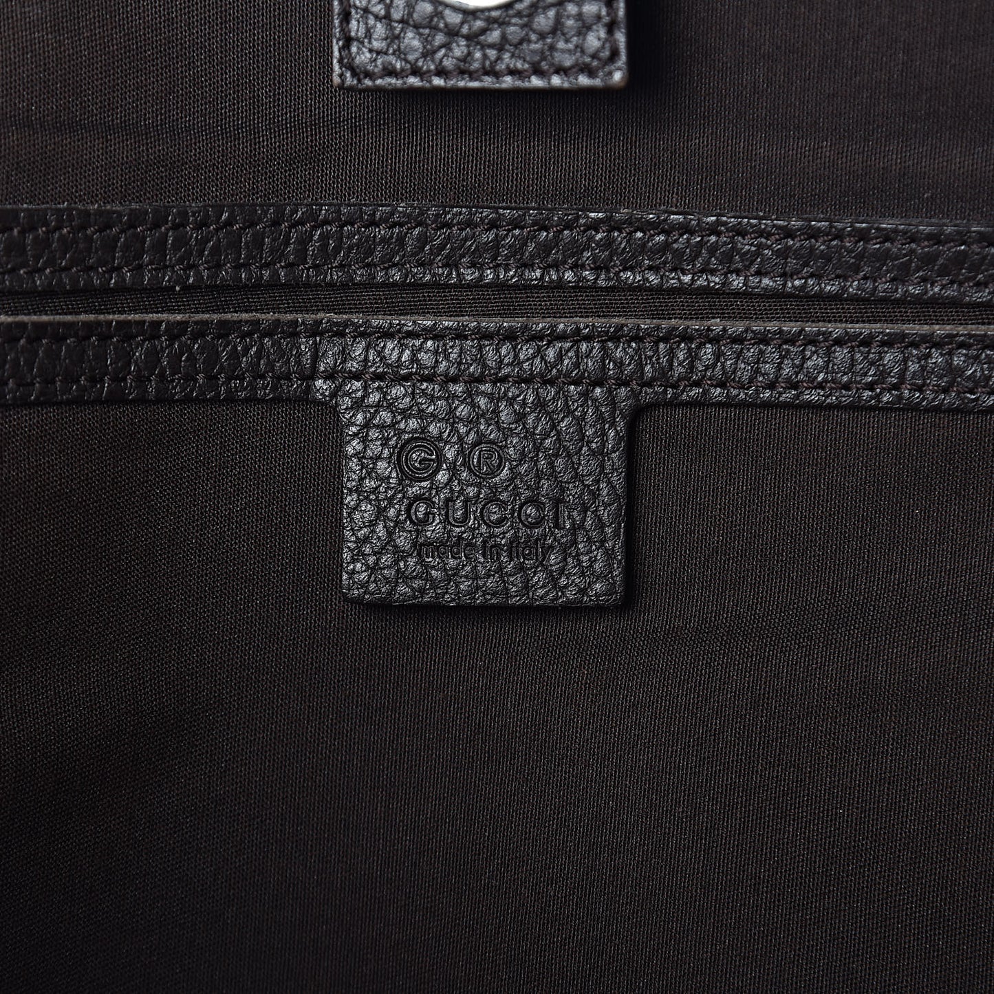 Denim Dollar Calfskin GG Monogram Large Joy Tote Brown