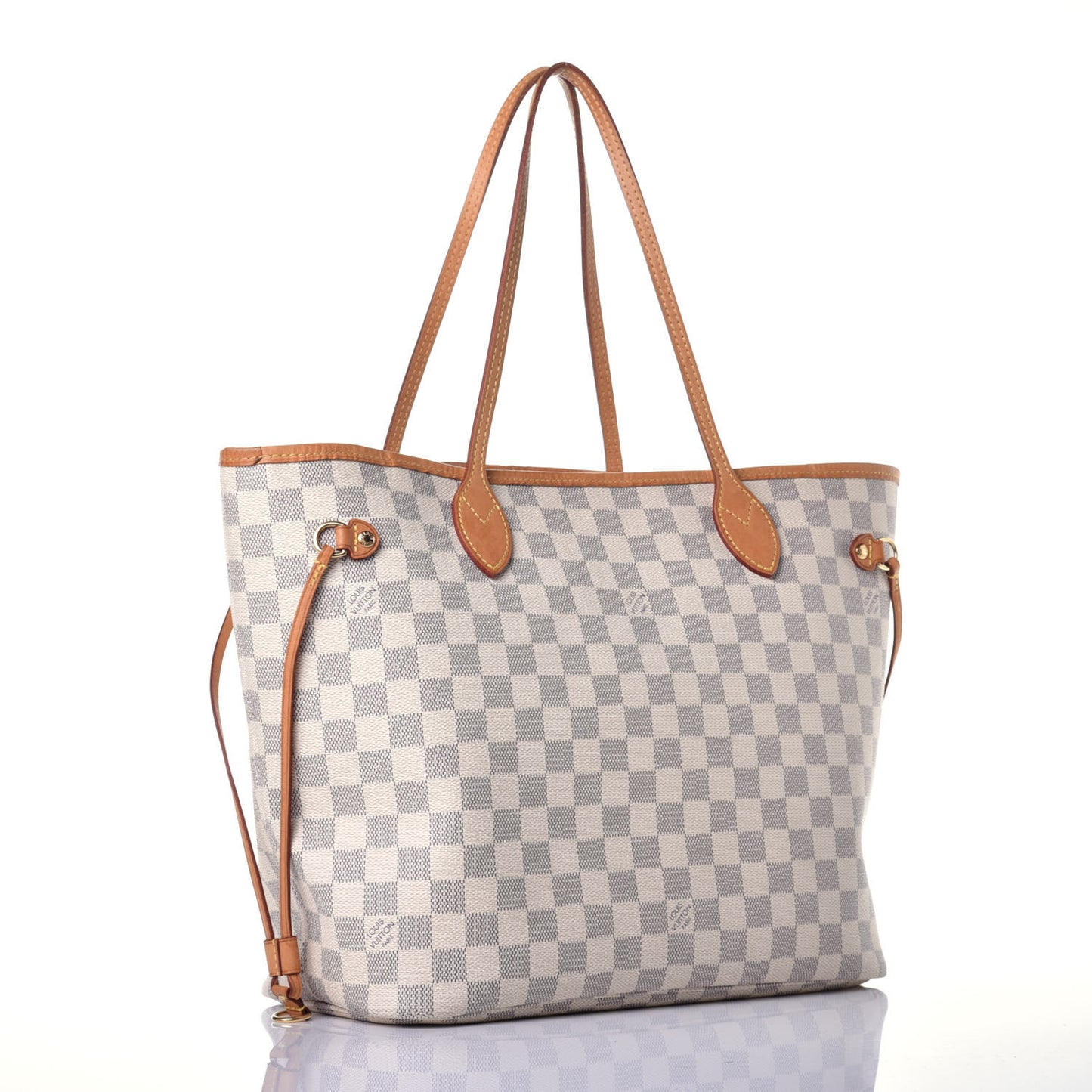 Damier Azur Neo Neverfull MM Rose Ballerine