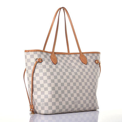 Louis Vuitton Damier Azur Neo Neverfull MM Rose Ballerine 3 of 8