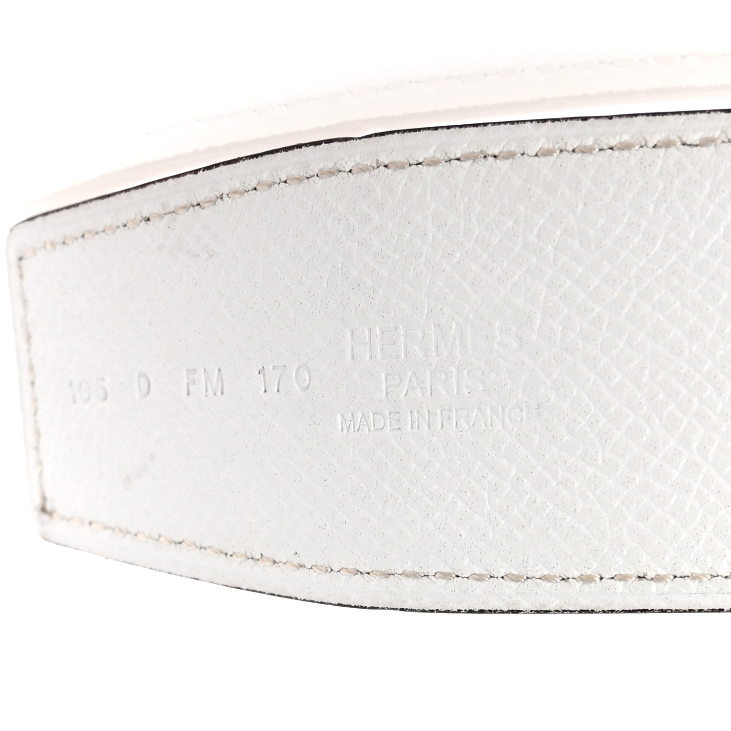 Hermes Epsom 38mm Constance 2 Belt 105 42 Etoupe White 5 of 6