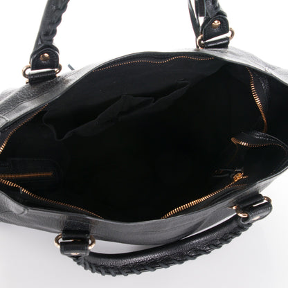 Balenciaga Chevre Gold Metallic Edge Hardware City Black 6 of 8