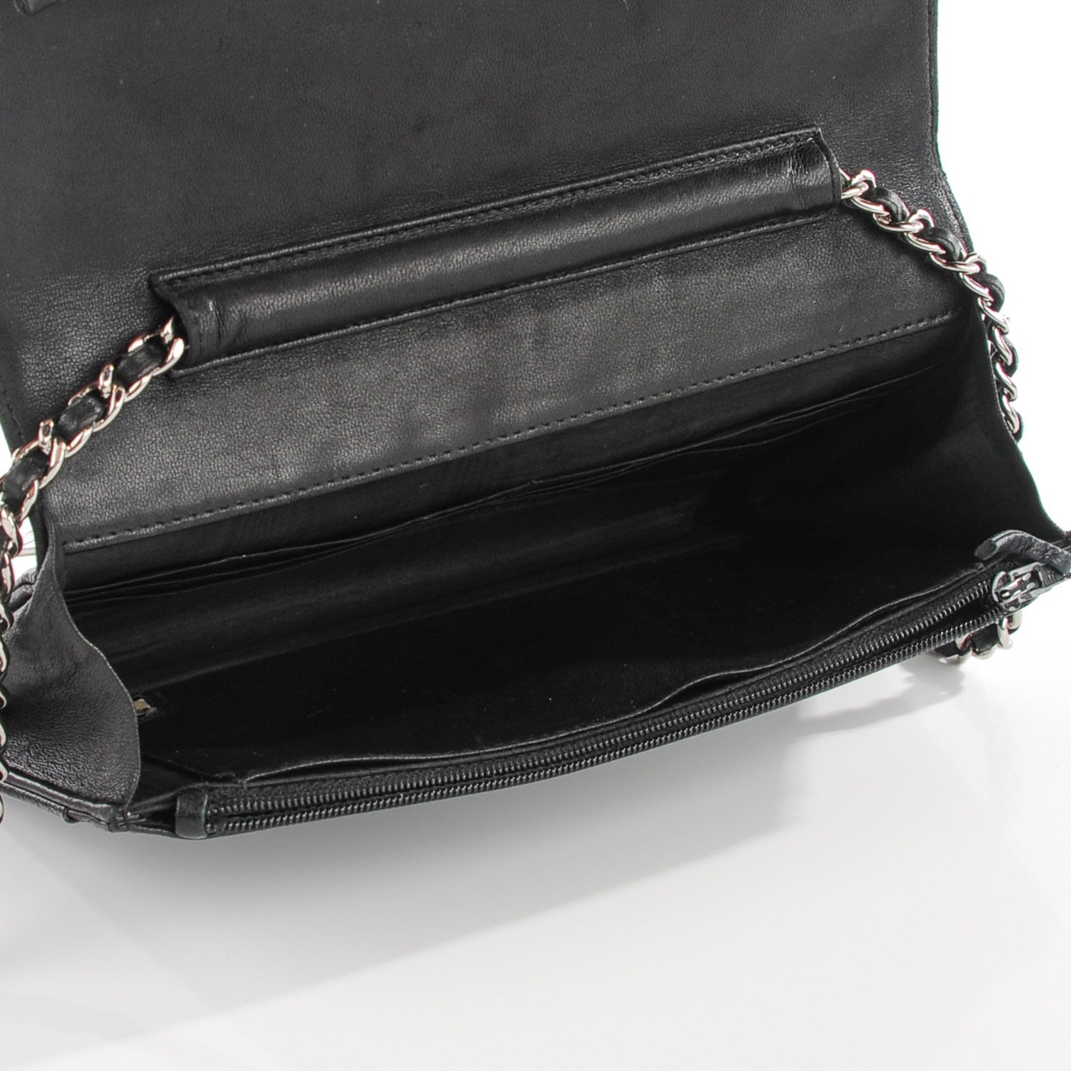 Chanel Caviar Timeless CC Wallet on Chain WOC Black 5 of 9