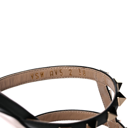 Valentino Garavani Calfskin Rockstud 50mm Flip Flop Thong Sandals 38 Black 8 of 9