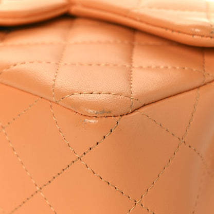 Chanel Lambskin Quilted Mini Rectangular Flap Orange 10 of 14