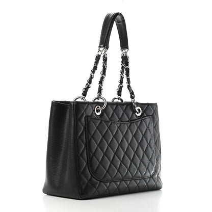 Chanel Caviar Quilted Grand Shopping Tote GST Black 3 of 9