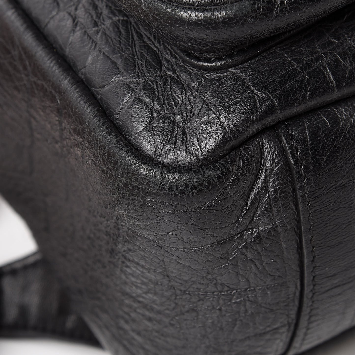 Crocodile Embossed Lambskin Festival Backpack Black