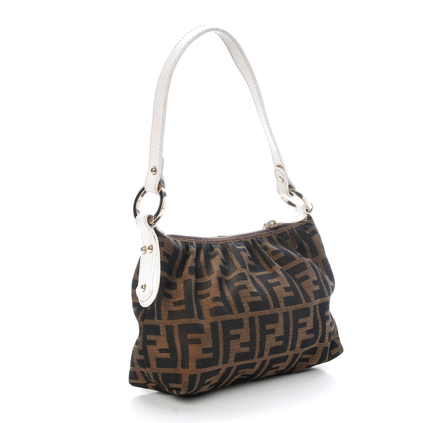 Zucca Mini Shoulder Bag Tobacco White