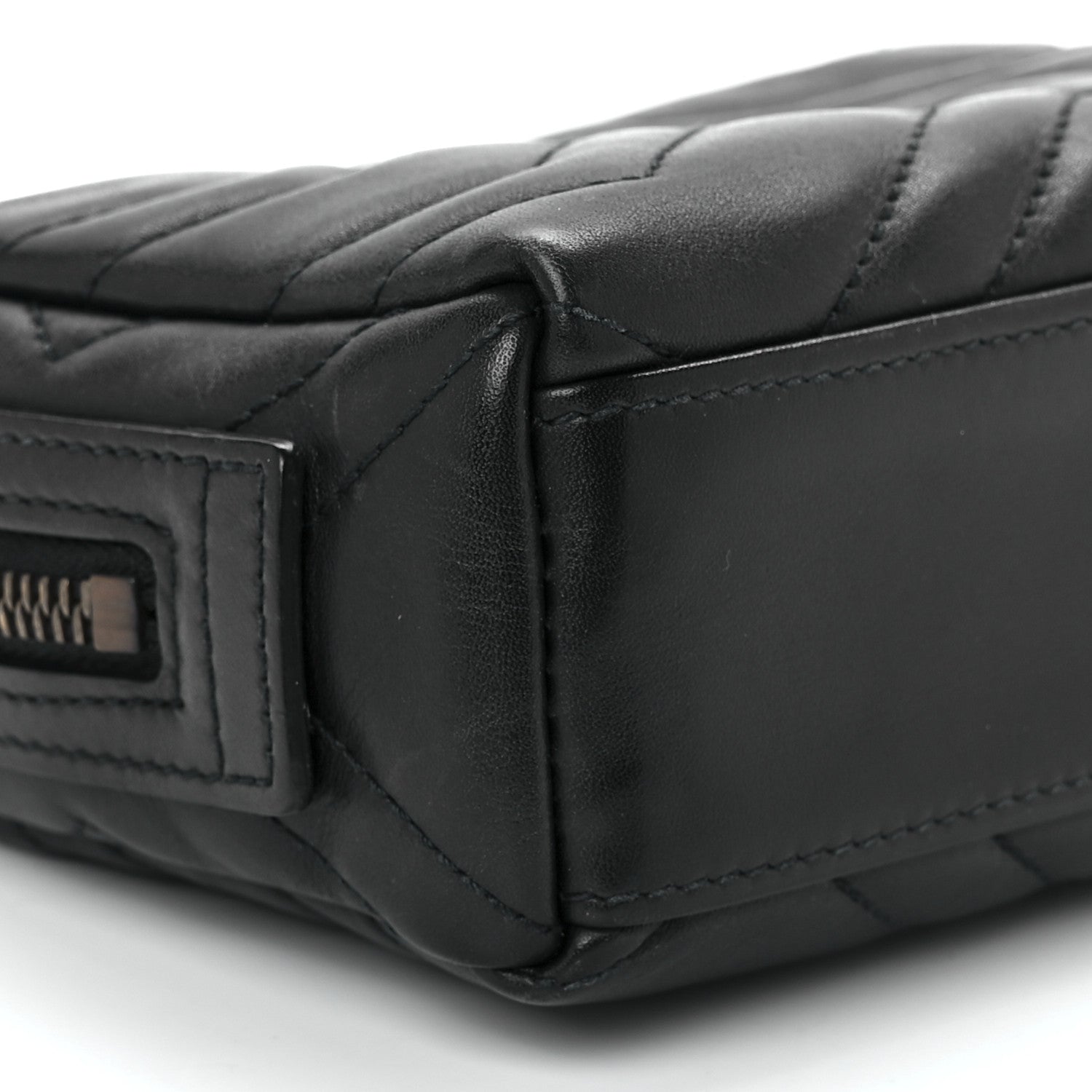 Gucci Calfskin Matelasse GG Marmont Cosmetic Case Black 10 of 11
