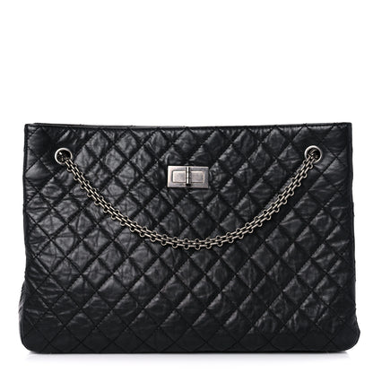 Chanel Aged Calfskin Reissue 2.55 Tote Black 1 of 12