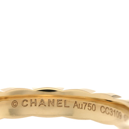 Chanel 18K Yellow Gold Mini Coco Crush Ring 53 6.25 4 of 5