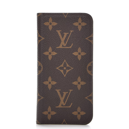 Louis Vuitton Monogram iPhone X Folio Case 1 of 9