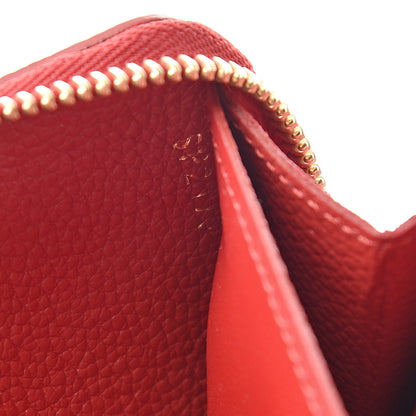 Louis Vuitton Empreinte Blooming Flowers Clemence Wallet Marine Rouge 7 of 7
