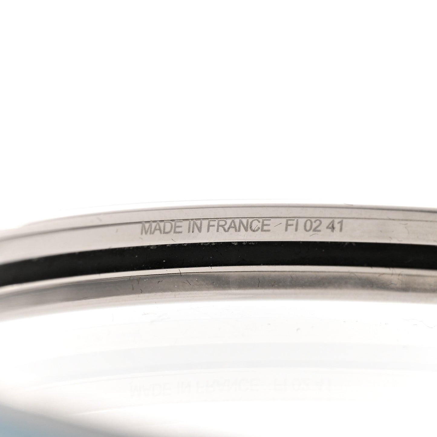 Enamel Printed Extra Narrow Uni Bracelet 65 Bleu Polaire