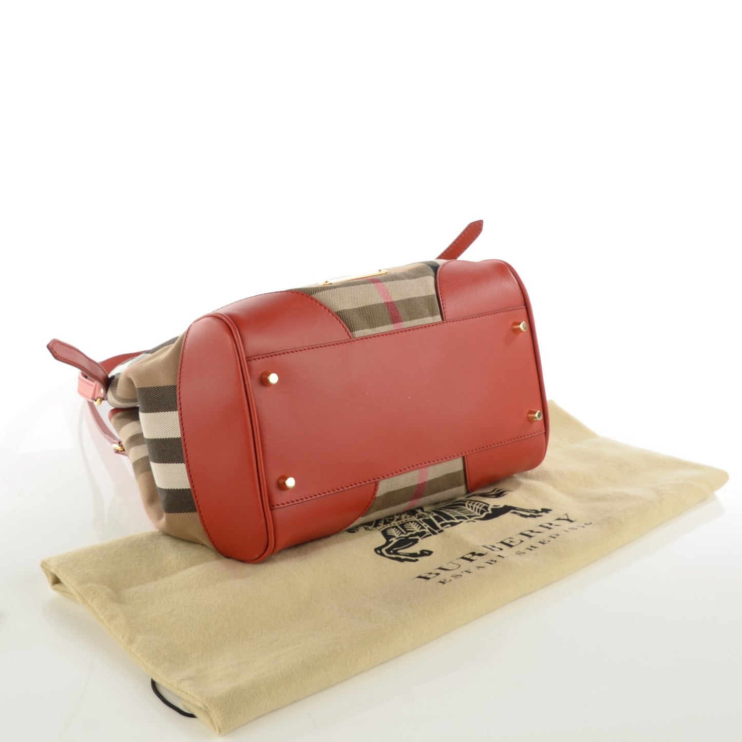 House Check Small Canterbury Tote Bright Russet