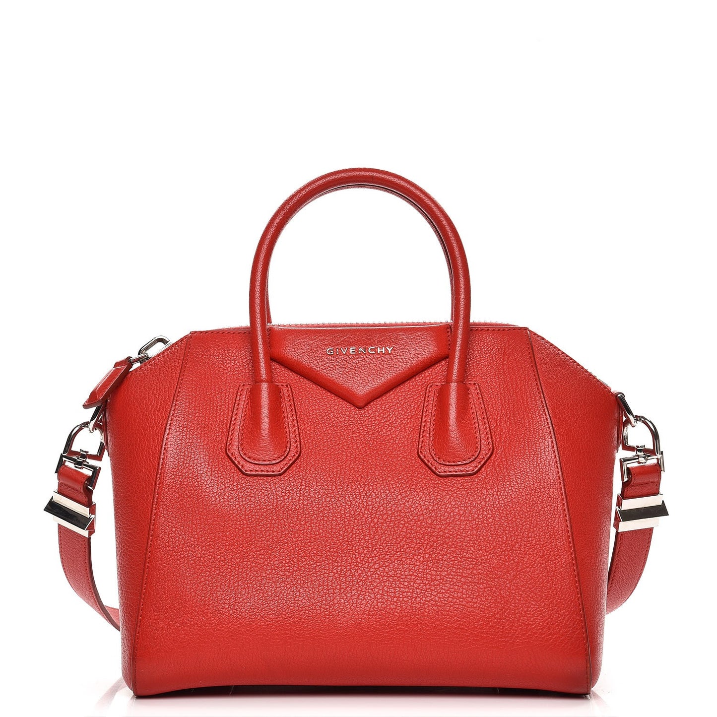Sugar Goatskin Small Antigona Medium Red