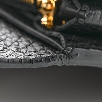 Louis Vuitton Taurillon Studded Sol Capucines Wallet Black 7 of 8