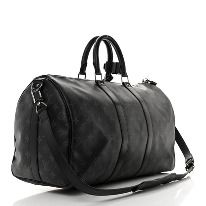 Louis Vuitton Monogram Eclipse Keepall Bandouliere 45 2 of 19