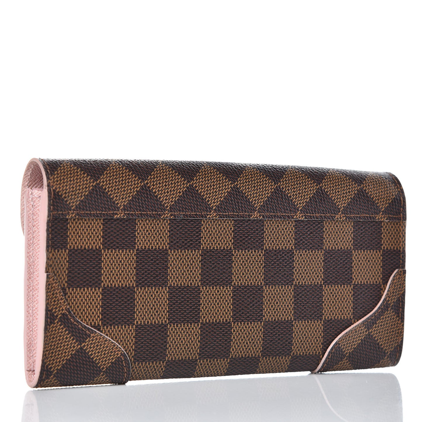 Damier Ebene Caissa Wallet Rose Ballerine