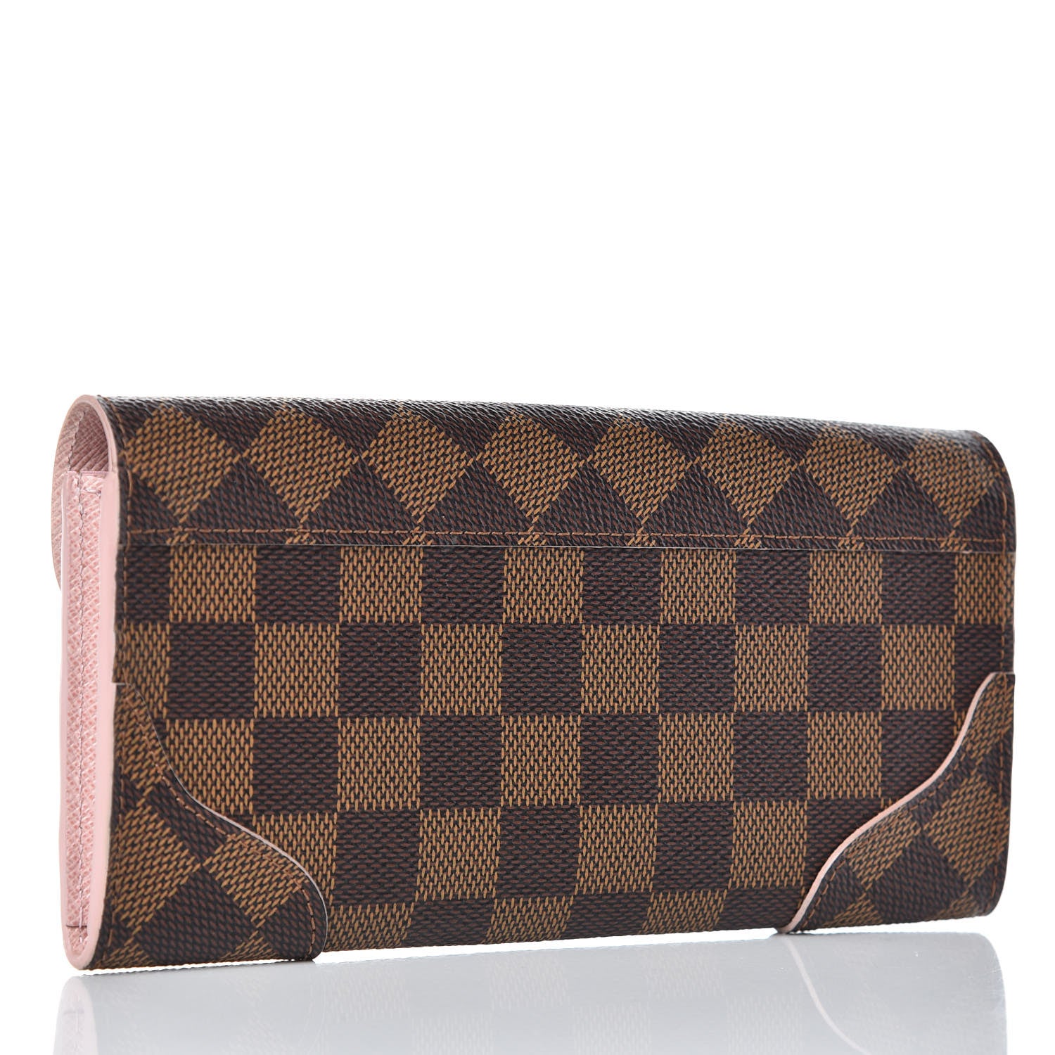 Louis Vuitton Damier Ebene Caissa Wallet Rose Ballerine 3 of 8