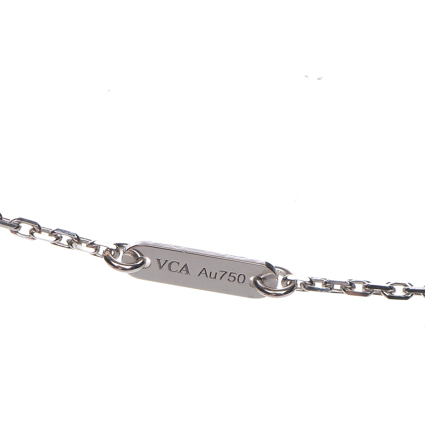 18K White Gold Diamond Socrate One Flower Pendant Necklace