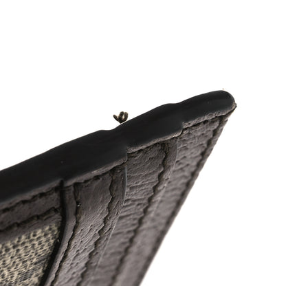 Gucci GG Supreme Monogram Textured Dollar Calfskin Ophidia Card Holder Beige Ebony New Acero 7 of 8