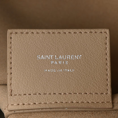 Saint Laurent Calfskin North-South Shopping Tote  Dark Beige 7 of 11