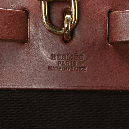 Hermes Toile Vache Calfskin Herbag 39 GM Havane 8 of 11