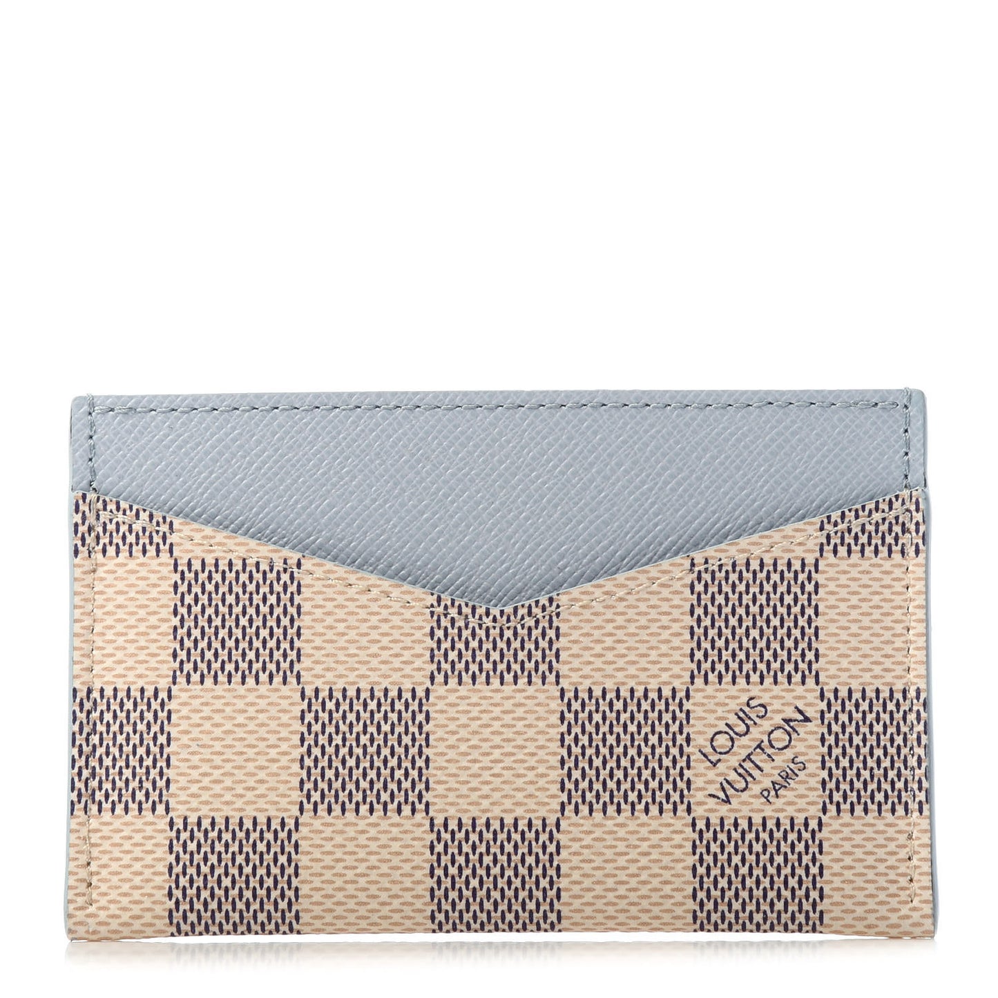 Damier Azur Daily Card Holder Olympe Blue