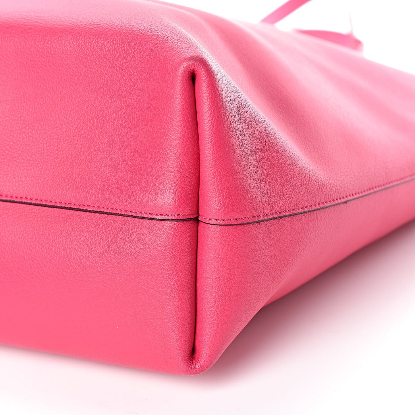 Calfskin Large Shopping Tote Fuchsia