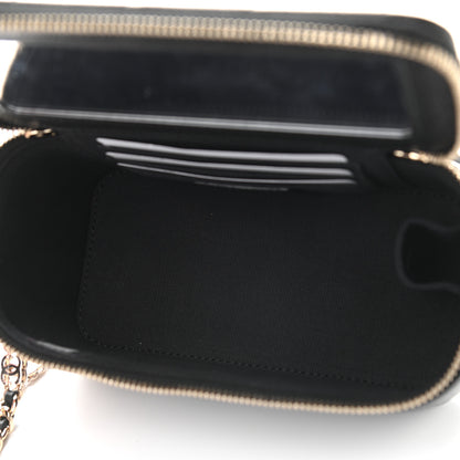 Chanel Caviar Quilted Small Tiny CC Vanity Case With Chain Black 5 of 10