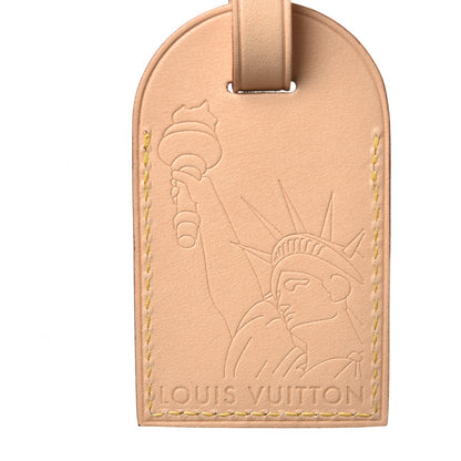 Louis Vuitton Statue of Liberty VVV Vachetta Luggage Tag 4 of 6