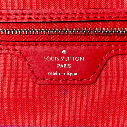 Louis Vuitton Monogram Escale Neverfull MM Rouge 9 of 15