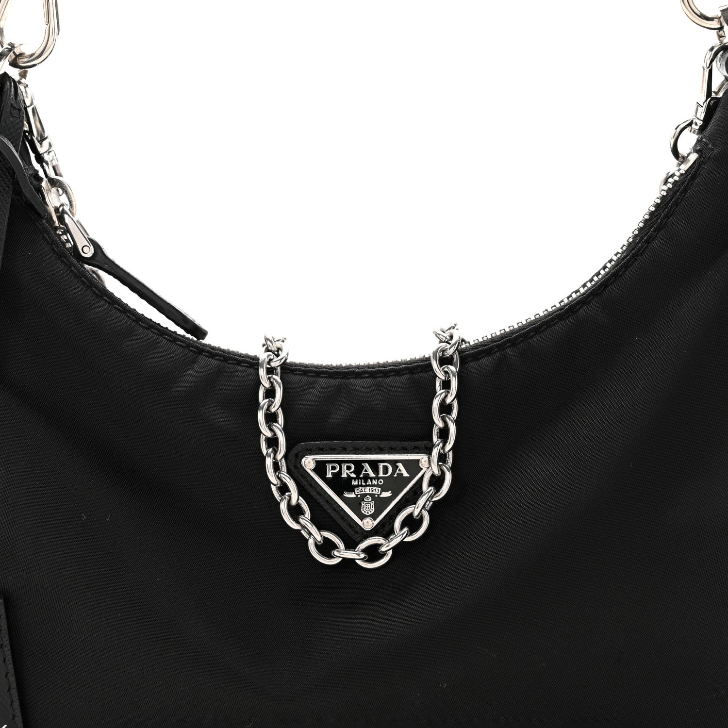 Prada Nylon Re-Edition 2005 Shoulder Bag Black 8 of 11