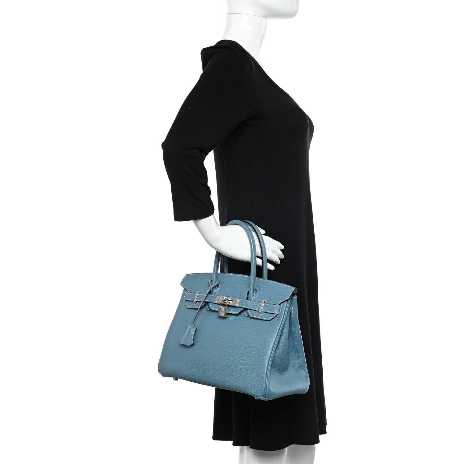 Hermes Epsom Birkin 30 Blue Jean 2 of 14