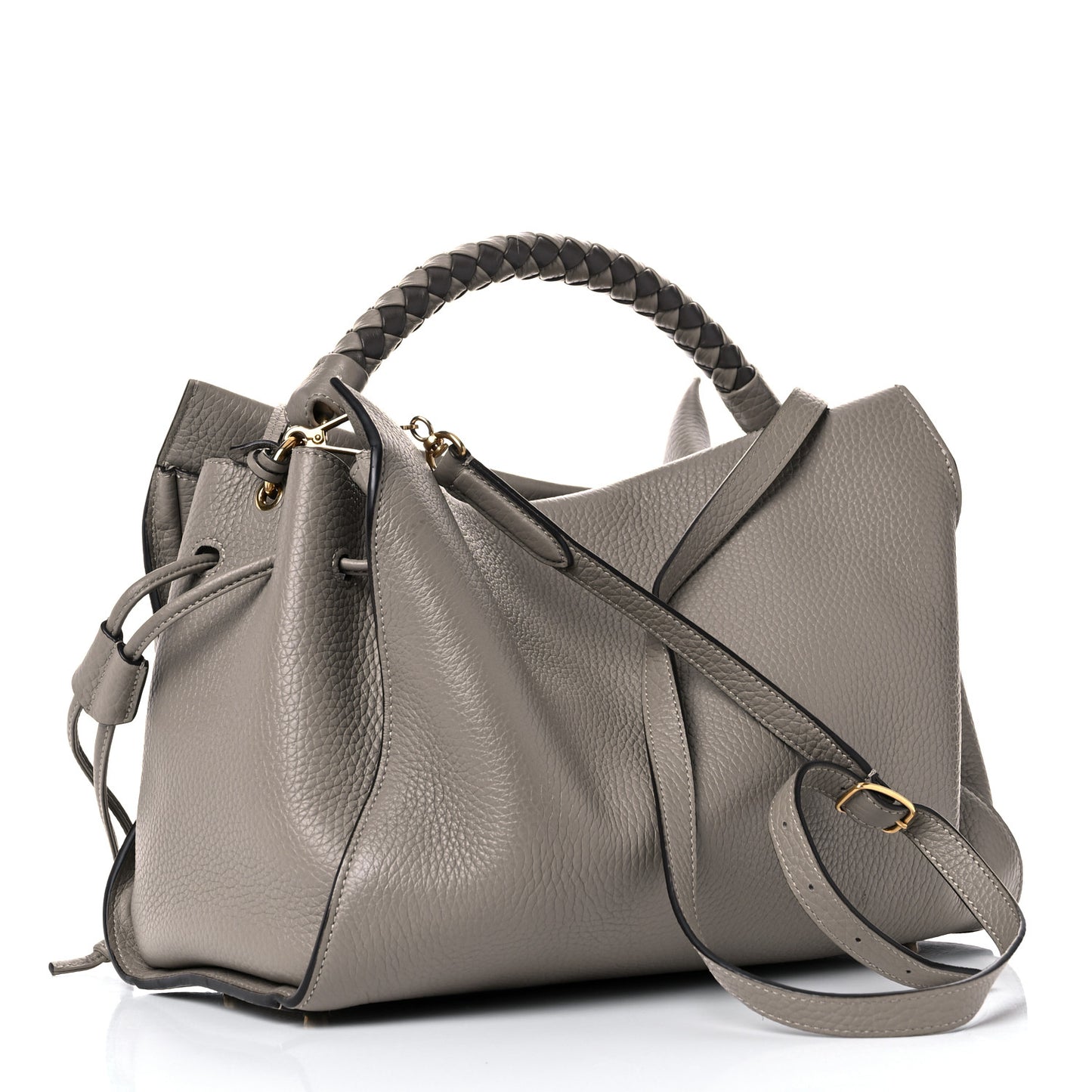 Heavy Grain Iris Tote Grey Dark Clay