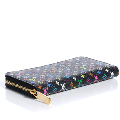 Louis Vuitton Monogram Multicolor Zippy Wallet Black Grenade 3 of 7