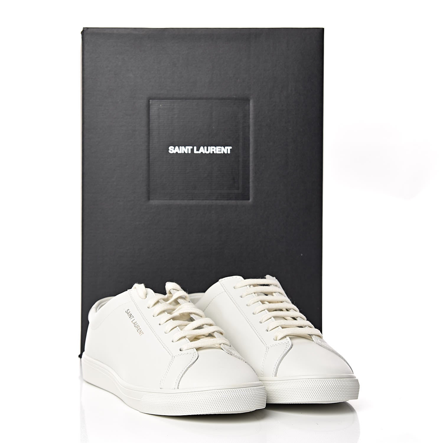 Saint Laurent Calfskin Andy Low Top Sneakers 39 Blanc Optique 9 of 9