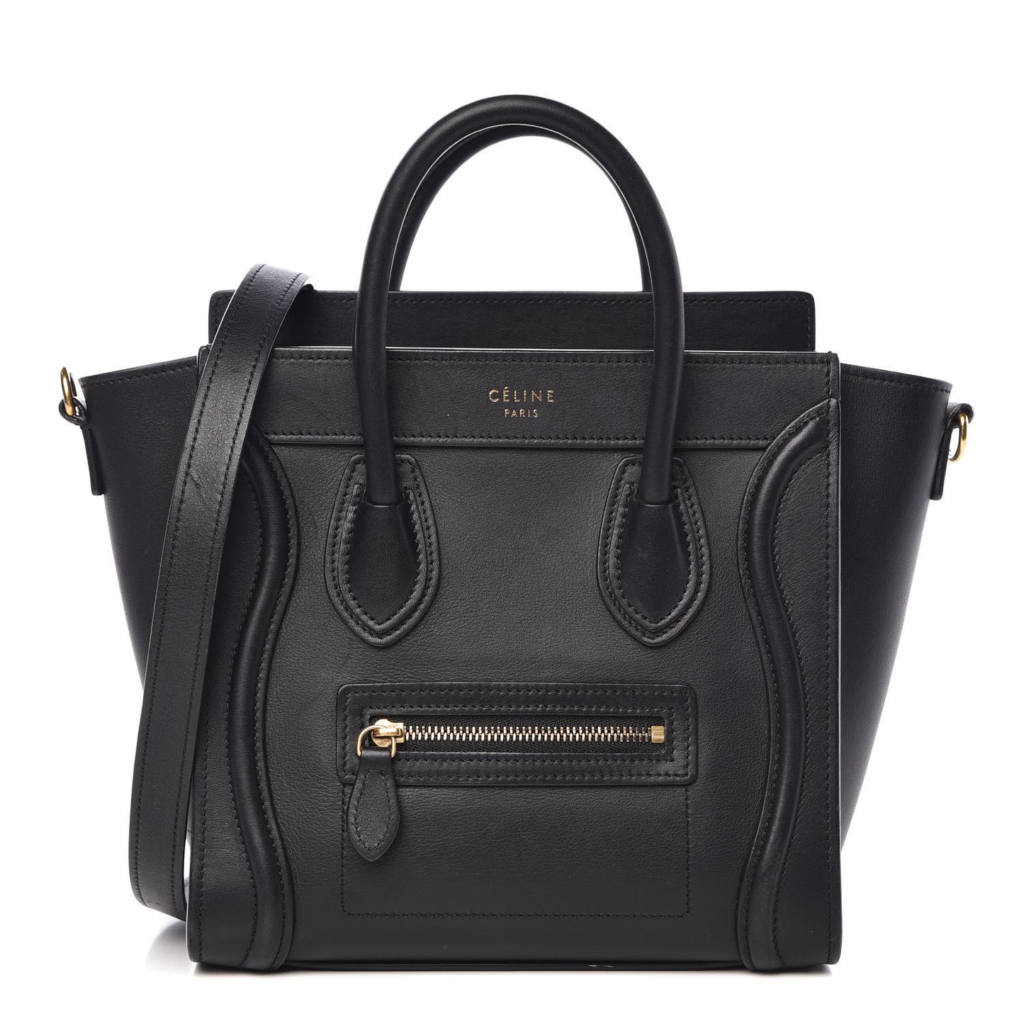 Smooth Calfskin Nano Luggage Black