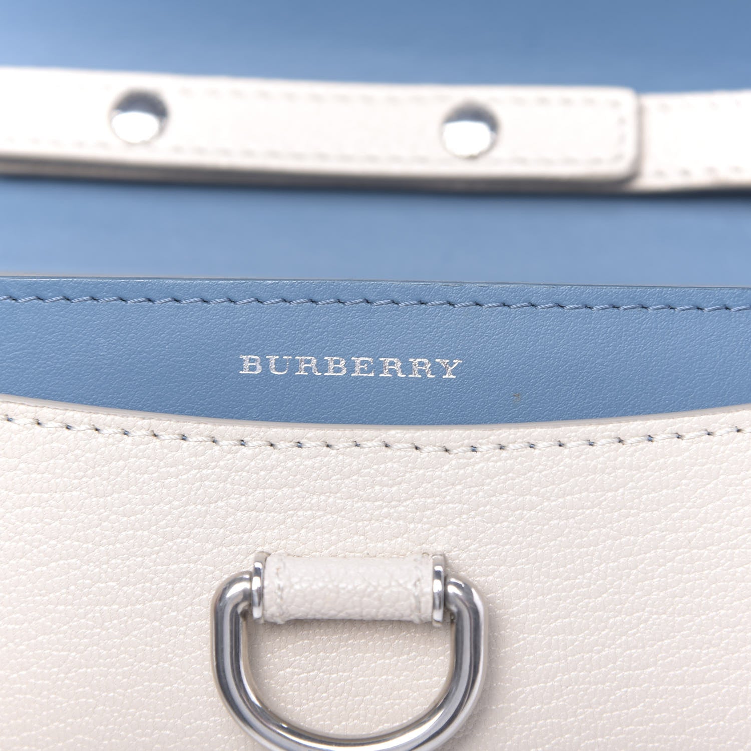 Burberry Goatskin D-Ring Mini Bag Limestone 6 of 11