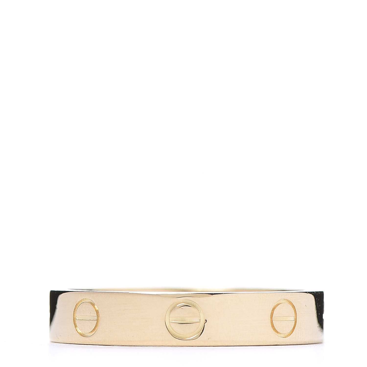 Cartier 18K Yellow Gold 3.5mm LOVE Wedding Band Ring 58 8.25 3 of 4