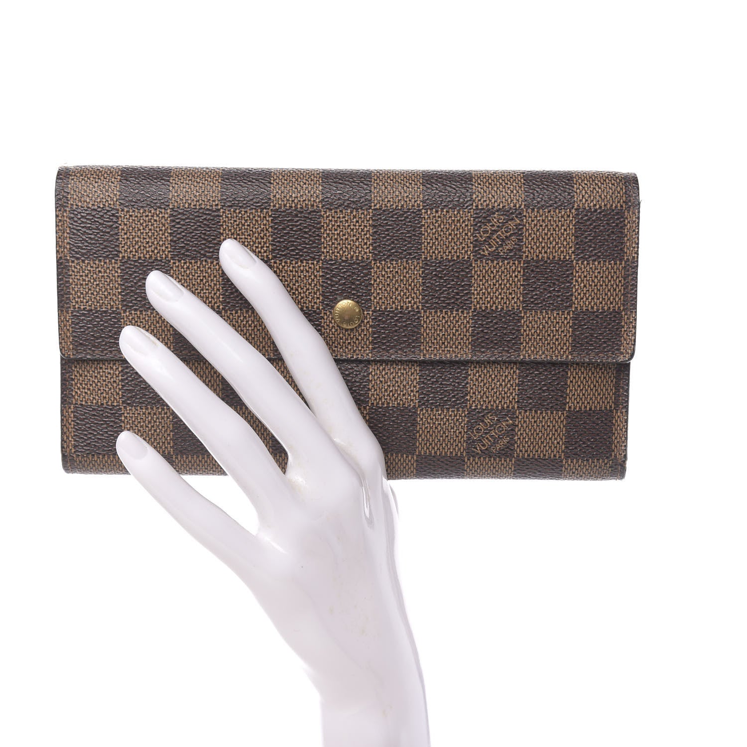 Louis Vuitton Damier Ebene Porte Tresor International Wallet 2 of 13