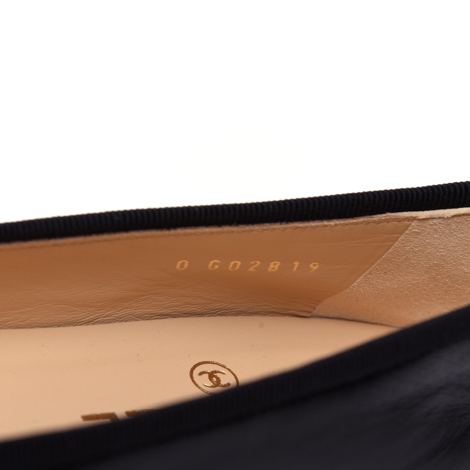 Chanel Lambskin Patent Calfskin CC Cap Toe Ballerina Flats 36 Black 7 of 14