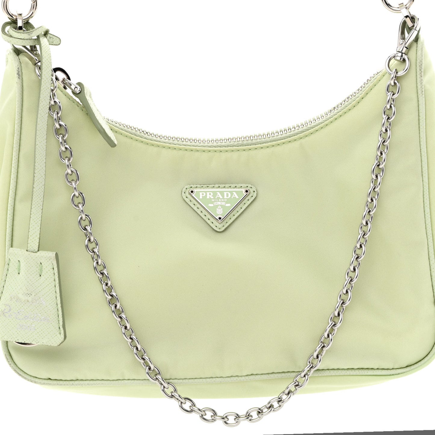 Re-Nylon Saffiano Re-Edition 2005 Shoulder Bag Acqua