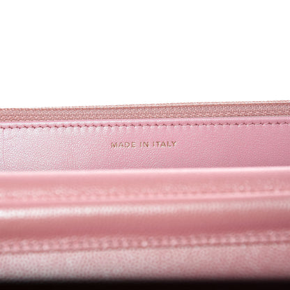 Chanel Iridescent Caviar Quilted Wallet on Chain WOC Rose Pink 7 of 9