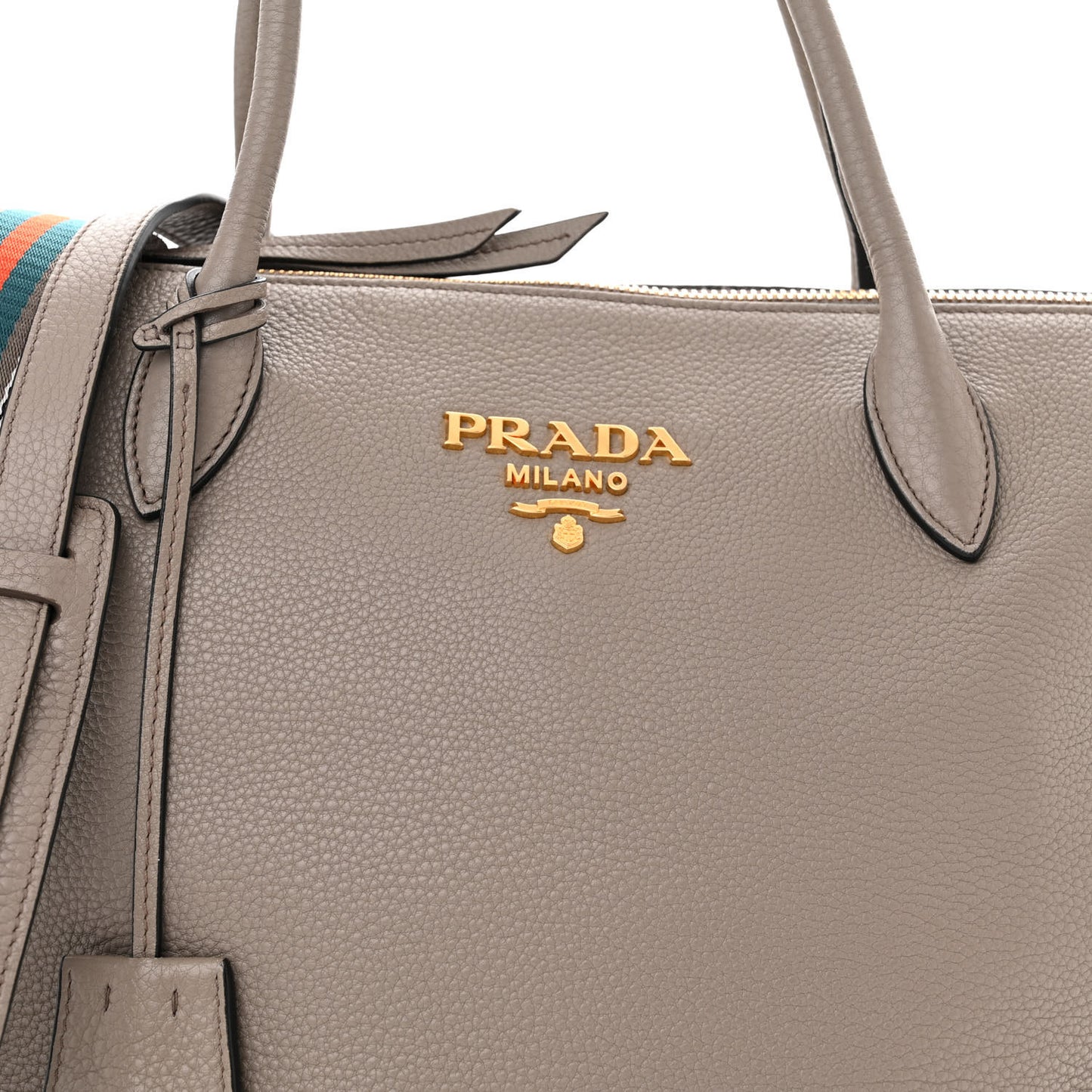 Vitello Daino Shopping Tote Argilla