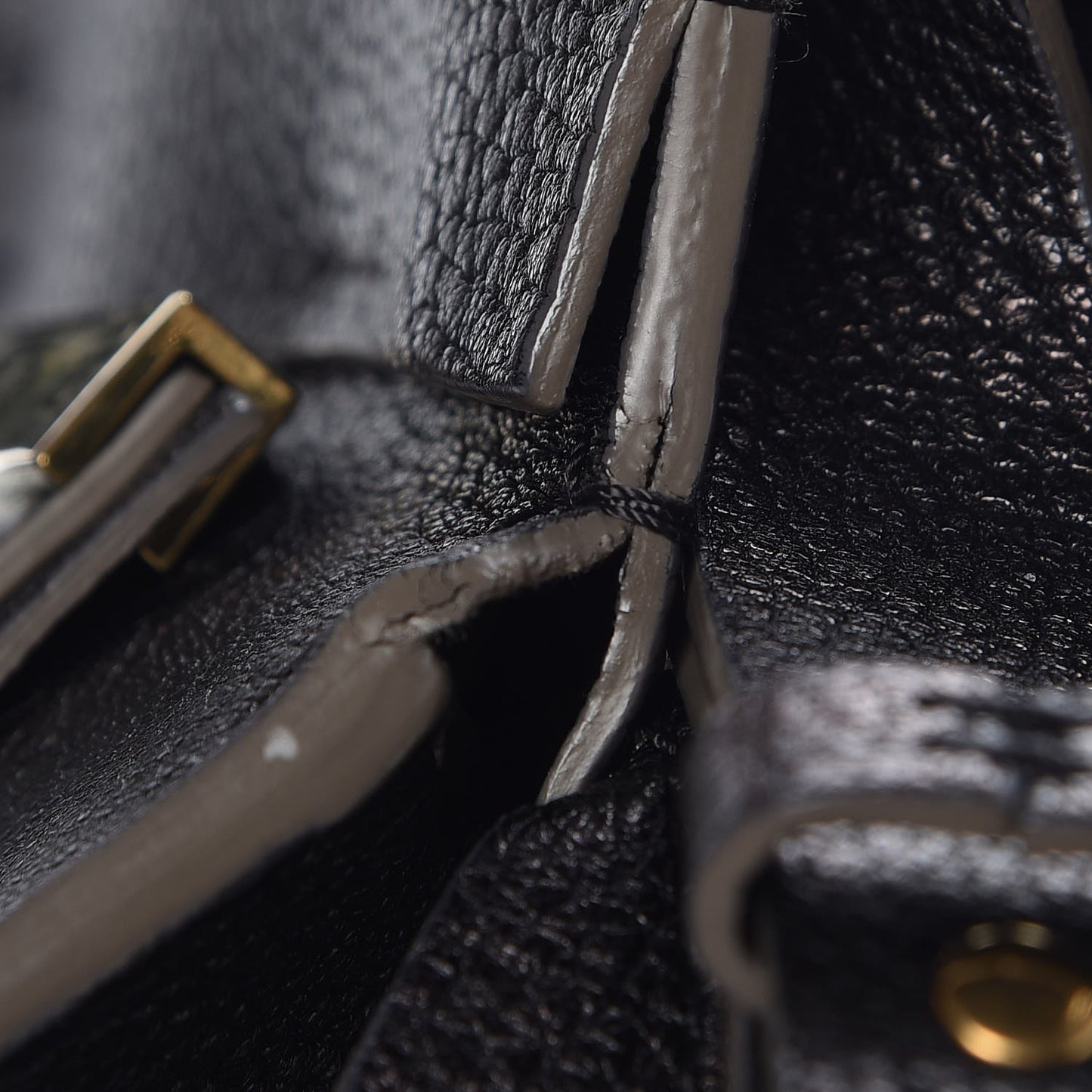 Calfskin Medium Everston Satchel Black