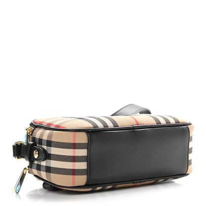 Burberry Calfskin Vintage Check Micro Camera Bag Archive Beige 4 of 10