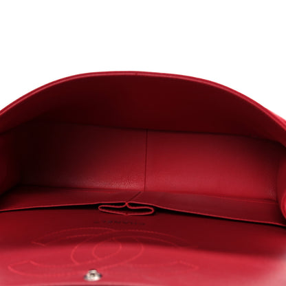 Chanel Caviar Quilted Jumbo Double Flap Red 4 of 9