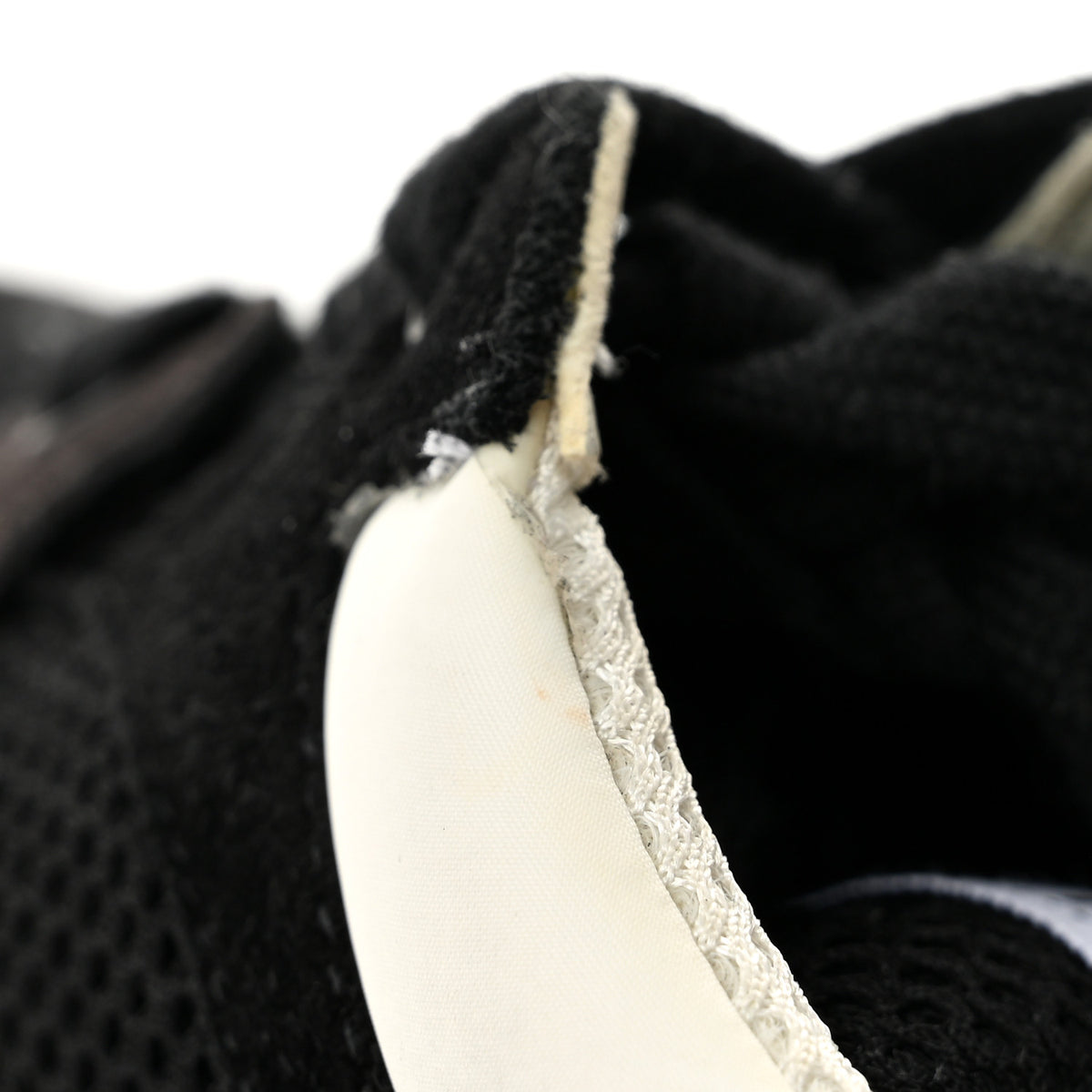 Chanel Mesh Suede Grained Calfskin Womens CC Sneakers 37 Black White 9 of 10